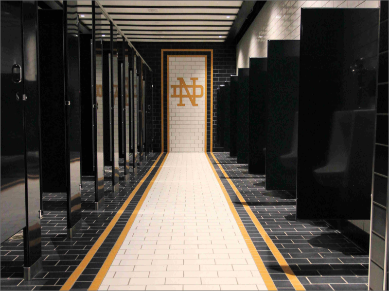 University of Notre Dame Stadium Siteline Interior Carpentry